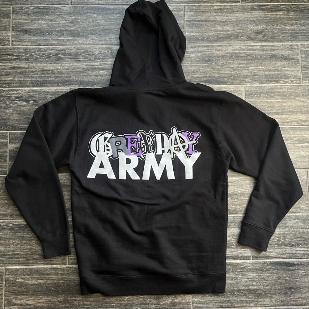 EXCLUSIVE Grey Day Army Hoodie